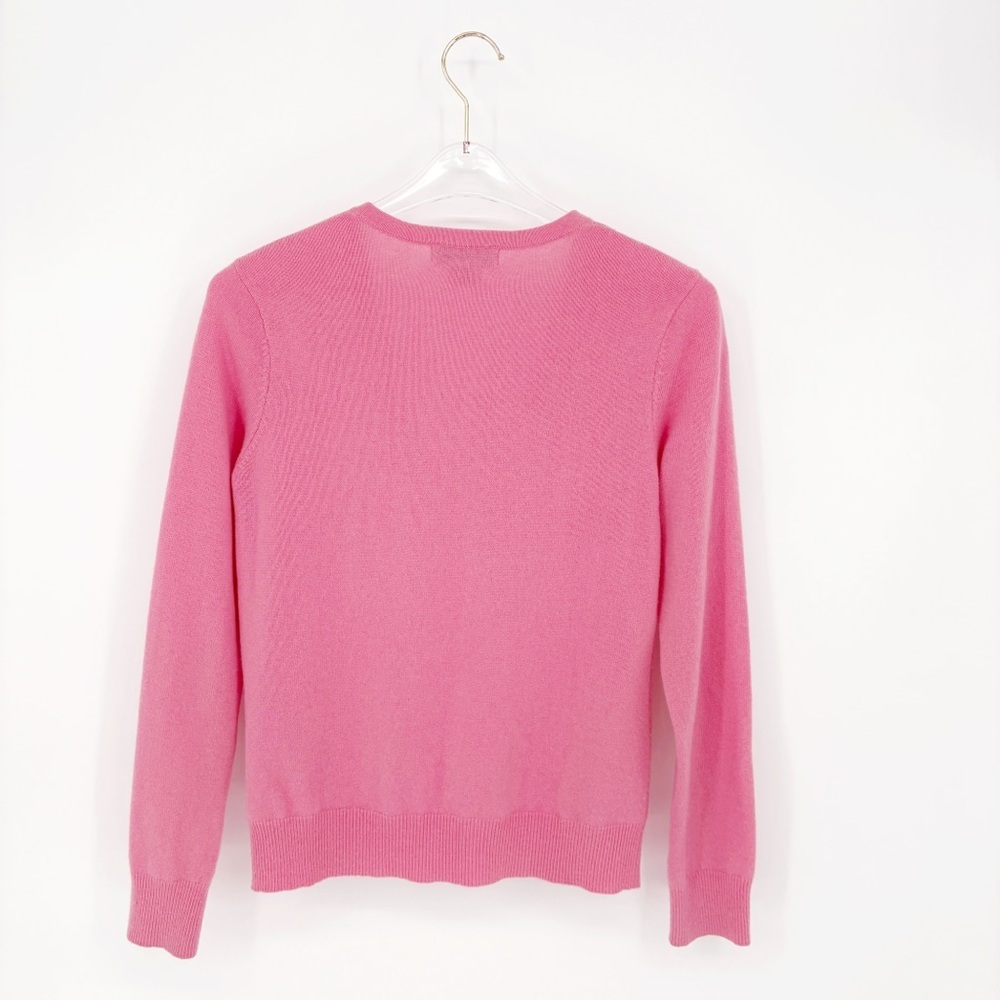 MICHAEL KORS | 100% Cashmere V-Neck Sweater in Pink | Sz M - Picture 7 of 9